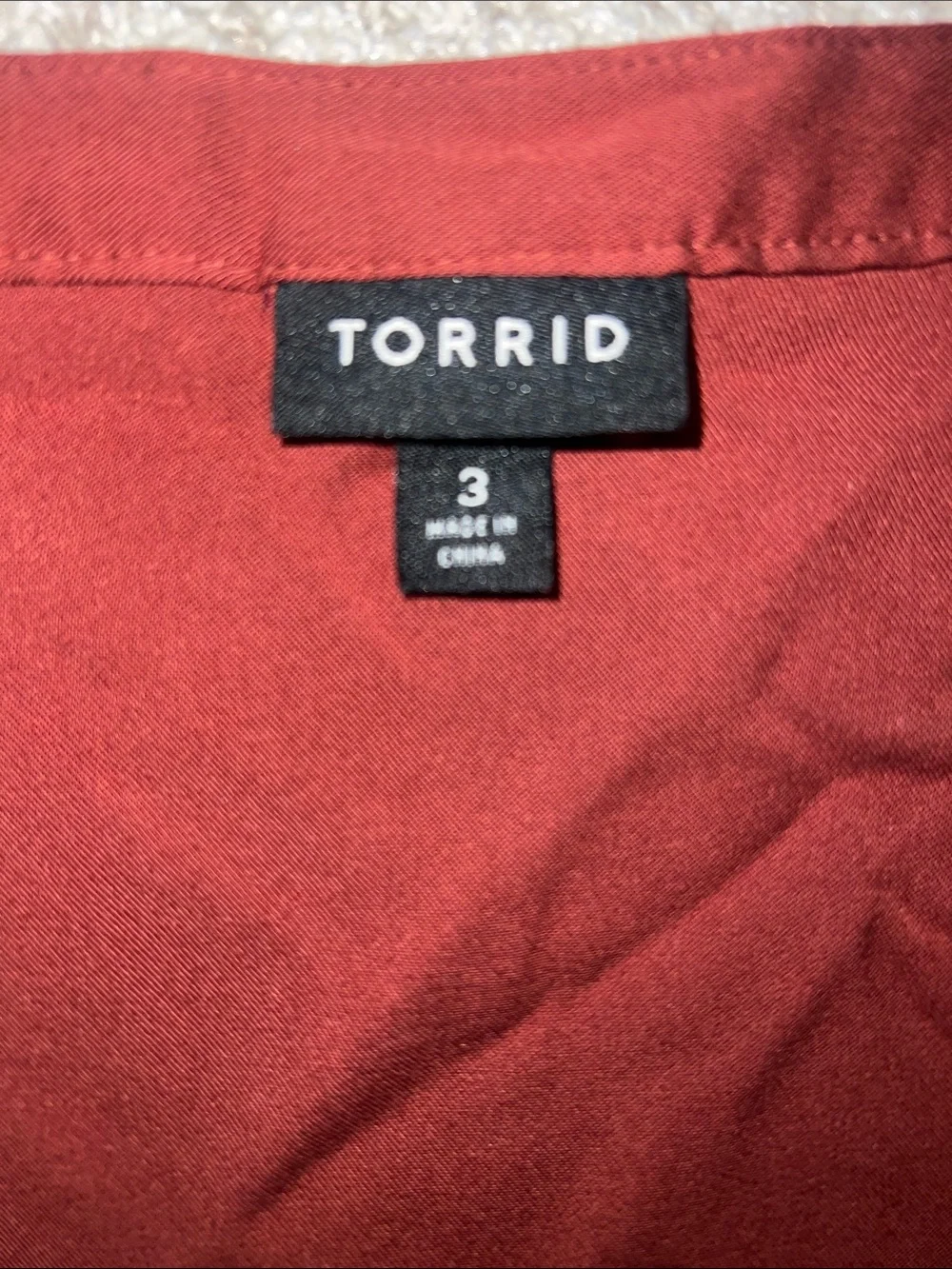 torrid Rust Brown Drawstring Zip Front Tunic - Picture 2 of 2